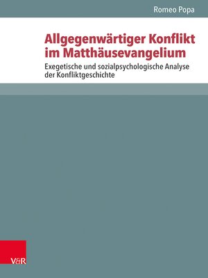 cover image of Allgegenwärtiger Konflikt im Matthäusevangelium